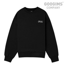 [구김스(GOOGIMS)] [구김스]BLACK 프린팅 로고 맨투맨