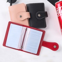 26P 포켓식 카드 명함집 포토카드 보관케이스 미니앨범, 레드