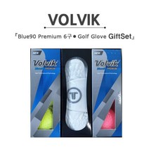 볼빅 프리미엄 블루90 컬러볼 6구 + 투썸 반피 장갑, 볼빅 6구+장갑(SIZE25