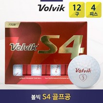 볼빅 볼빅 투어 S4 4피스 골프공 (1더즌/12구), free, one color