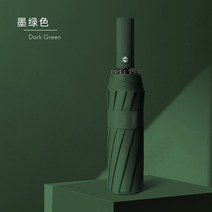 우산꽂이 심플 우산정리대 거치대 대용량 방수 우산 스탠드 자동 차양 비 12 갈비 태양 비치 Uv 보호 강화, 한개옵션1, 02 dark green