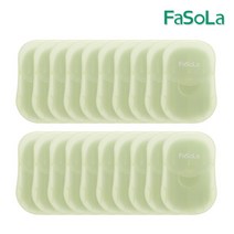 FASOLA 종이비누 휴대용 비누 50매입 20개 JY-162, 그린티 20개