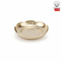 셀럽하우스 방짜 유기 꽃접시 유기찬기 유기그릇 17호, 기본상품