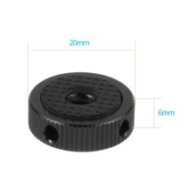 고스트xl마운트 여기현상소 업그레이드 스테인레스 스틸 1/4 나사 미니 삼각대 마운트 어댑터 GoPro Hero 용 알루미늄 합금 3/8 너트 나사 10 9 8 7 액션 카메라, Black Pad_CHINA | 범용