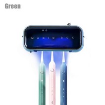 MUSAMBAN-스마트 UV 칫솔 홀더 벽 장착 살균기 홈 스토리지용 자동 치약 압착기 욕실 액세서리 221988, Green