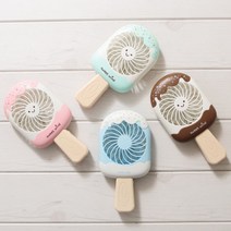 아이스크림 선풍기 미니선풍기 저소음 휴대용선풍기, 아이스크림선풍기_초코
