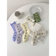 빈티지 작은꽃 여성 양말 5P 세트