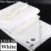 야외 트리이앵글 그늘막 옥상 방수 수영장 사각형 차광막 썬 쉐이드 두꺼운 hdpe 흰색 태양 그늘 그물 hi-quality, 1.5x1.5m