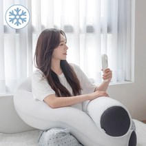 냉감 쫀득 U자형 바디필로우 여름 수면 쿠션 국내산, 화이트색