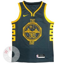 NBA 2018-19 골든스테이트 워리어스 스테판 커리 져지 유니폼 - 시티 에디션