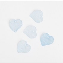 100pcs 아크릴 잎 쥬얼리 액세서리 펜던트 녹색 귀걸이 키 체인 수제 DIY 재료, [03] Light blue