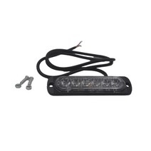 2x 12V-24V 6LED 트럭 스트로보 스코프 경찰 점멸 오토바이 라이트 Led 손전등 깜박이는 조명 레드 블루 앰, 한개옵션1, 02 Red Blue, 1개