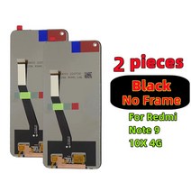 오리지널 샤오미 레드미 노트 9 LCD 10X 4G 디스플레이 터치 스크린 디지타이저 어셈블리 교체 부품 프레임 도매 가격, 01 2 Note 9 No Frame