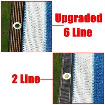 차량어닝타프 차량어닝 차량어닝탠트 차량어닝레일 blue white stripe net, 파란색 줄무늬 2줄, 1x1m