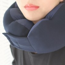 이몽 네오프렌/더블텐션 목베개 목쿠션 모음 (여행용 기내용 차량용), 더블텐션 네이비