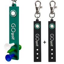 고골프 골프티꽂이 골프공 케이스 잔디보수기 라운딩용품, 블랙(A타입)1+1