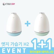 [3일만특가][1+1]USB 아기 가습기 미니가습기 책상가습기 간편세척 엣지코프, 블루1그린1