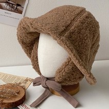 키메라제이 버킷 귀도리 뽀글이 양털 벙거지 모자 4color