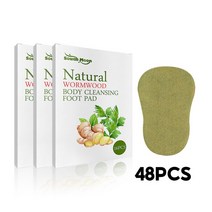 발바닥 패치 발독소 발 파스 뽀송 힐링 발파스 릴렉스 수액 노폐물 독소사우스 문 쑥 발 패치 체중 감소 감, 02 48pcs
