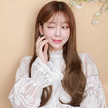 가발매니아 페미닌펌 69cm 오픈반가발 리얼하프피스(제디원사), 코랄베이지