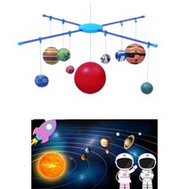 태양계 행성 자전 모형 조립 키트 소장용 소품 어린이과학 세트
