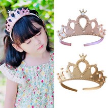 진주 왕관 머리띠 / 유아 여아 어린이 헤어밴드