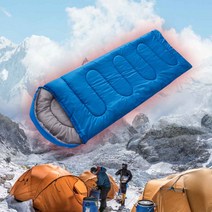 3계절 가벼운 침낭 휴대용 트래킹 캠핑 차박 침구, 본상품선택, 레드 고급형