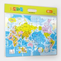 80피스 판퍼즐 세계지도 (PL80-9404)퍼즐 직소퍼즐 아동퍼즐 만화퍼즐 명화퍼즐 취미 키덜트 PUZZLE 판퍼즐 지도 세계지도 교구 놀이, 본상품, 1개