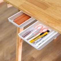 책상보조서랍 데스크서랍장 확장 부착형 수납 서랍장, 그레이_소