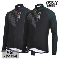 폭스레이싱 폭스레이싱 동계 기모 긴팔져지 FRLJER-134 자전거의류 라이딩복 싸이클 저지 겨울 mtb, 네이비