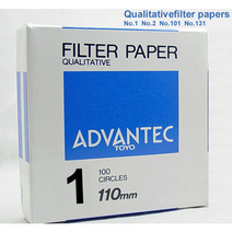 정성여과지 No1 (ADVANTEC) 55mm-110mm 필터 페이퍼 FILTER PAPER qualitive TOYO 어드밴텍, 55mm (TY1-055)