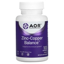 Advanced Orthomolecular Research AOR 아연 구리 밸런스 베지캡슐 100개