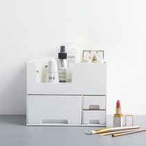 분리가 되는 모던 대용량 메이크업 박스, 상세설명 참조, 그레이