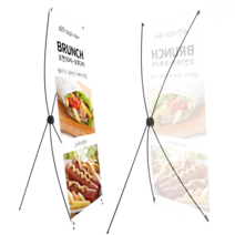 [에이피피몰] 폴더블 실내 X배너거치대, 포장단위 개별박스, 1개