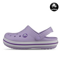 크록스 키즈 크록밴드 아동 주니어 아쿠아슈즈 샌들 라벤더 207006-5P8