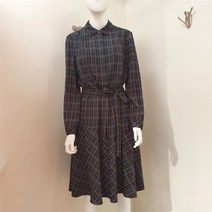 올포유 캐주얼 체크 핏앤플레어 원피스 ALONK7231 804