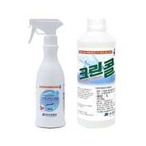 진로발효 크린콜 450ml 뿌리는소독제 주정알콜 59% 스프레이 방역 살균 소독 에탄올 알콜 장난감 아기 안심, 크린콜/살균소독제/발효알콜59%/1L