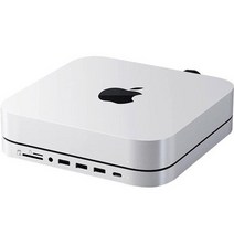사테치 USB C타입 8 in 1 SSD 맥 미니 스탠드 멀티 허브 ST-MMSHS, Silver