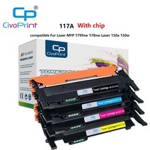 HP 컬러 레이저 프린터용 새 칩 hp117a 토너 카트리지, 1 PC BK, 협동사