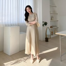 겟잇미 서킨븐 페미닌 캐시미어 여성 롱원피스