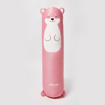그린베어 꿀몽 대형 바디필로우 롱쿠션 커버 안고자는베개 쿠션, 핑크