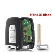 스마트키복사 스마트키고장 자동차디지털키 스마트키개조 KEYYOU For Hyundai Sonata 2011 기아 Sportage S, 02 3 Buttons HYN14R