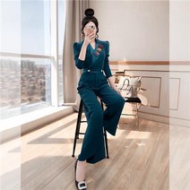 봄 점프슈트 2023 여성 패션 직업 양장 점프슈트 Whr0095