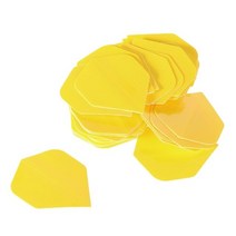 다트플라이트 다트 핀 플라이트 50pcs 순수 컬러 날개 꼬리 전문 애완 동물 비행 지느러미, 노란색