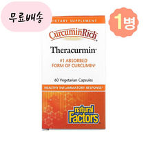 [네추럴팩터스]-M2-테라큐민 강황추출물 30mg 60개입, 1개, 60정, 60개