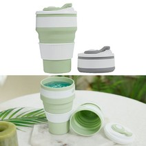 350ml 늘어나는 실리콘 물병 접는 텀블러 휴대용 캠핑 등산, 기본