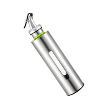 150ml / 250ml 디스펜서 푸어 병 올리브 오일 용기 절묘하게 깨지지 않음 - 바베큐 요리, 실버, 스테인레스 스틸