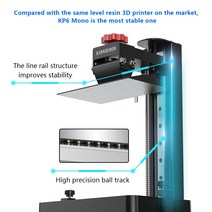 최신형 대형 중형 소형 3D프린터기 추천 KINGROON LCD 3D 프린터 KP6 프로 6.6 인치 4K 흑백 SLA UV 수지 고속 인쇄 플러스, 01 KP6 Pro