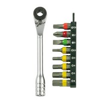 스마토 미니라쳇 and 비트세트 SM-RBS9S 9pcs (1EA) 빗트 비트 기리 수공구 작업공구 소켓 핸들 비트소켓