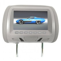 후석 모니터 80 핫 7 인치 dc12v 자동차 lcd 디지털 디스플레이 hd headrest 뒷좌석 엔터테인먼트 원격 제어, 검은색